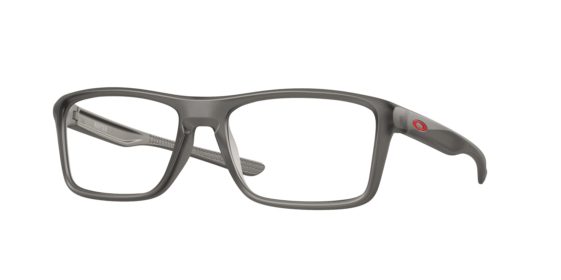 Oakley Optical RAFTER OX8178 Rectangle Eyeglasses  817802-Satin Grey Smoke 57-142-18 - Color Map Grey