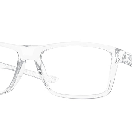 Oakley Optical RAFTER OX8178 Rectangle Eyeglasses  817803-Polished Clear 57-142-18 - Color Map Transparent
