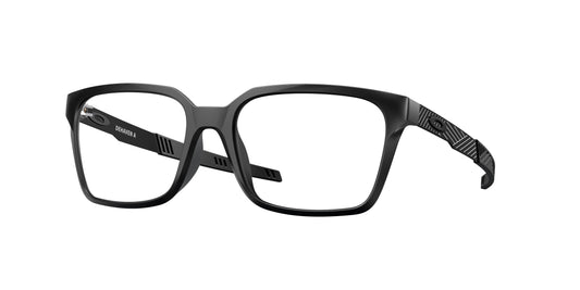 Oakley Optical DEHAVEN A OX8180F Rectangle Eyeglasses  818001-Satin Black 55-136-18 - Color Map Black