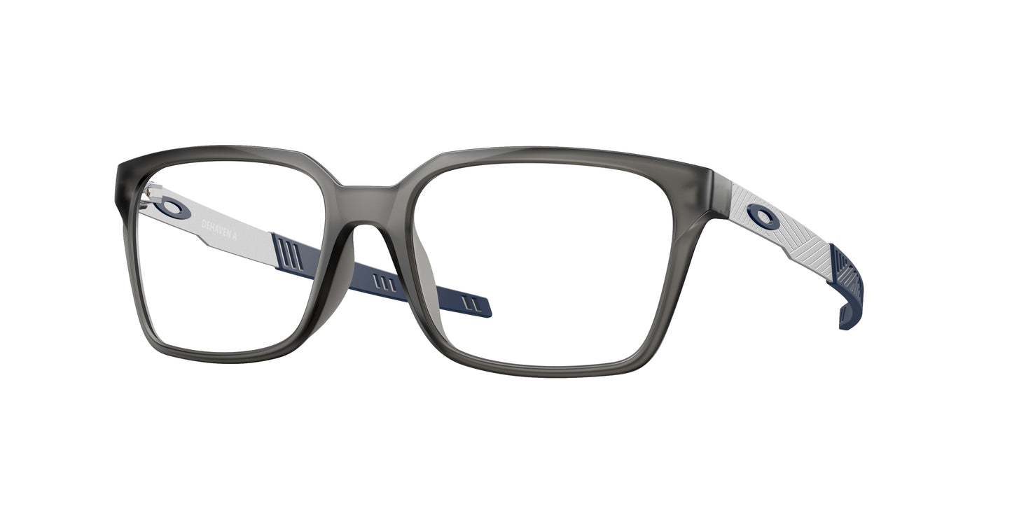 Oakley Optical DEHAVEN A OX8180F Rectangle Eyeglasses  818002-Satin Grey Smoke 55-136-18 - Color Map Grey