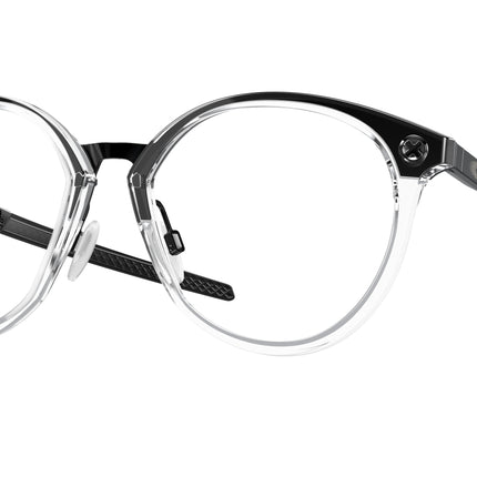 Oakley Optical COGNITIVE R OX8181 Round Eyeglasses  818103-Polished Clear 55-137-18 - Color Map Transparent