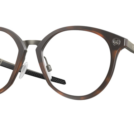 Oakley Optical COGNITIVE R OX8181 Round Eyeglasses  818104-Polished Brown Tortoise 55-137-18 - Color Map Brown