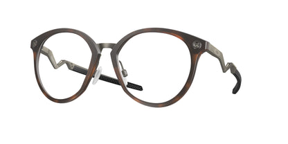 Oakley Optical COGNITIVE R OX8181 Round Eyeglasses  818104-Polished Brown Tortoise 55-137-18 - Color Map Brown
