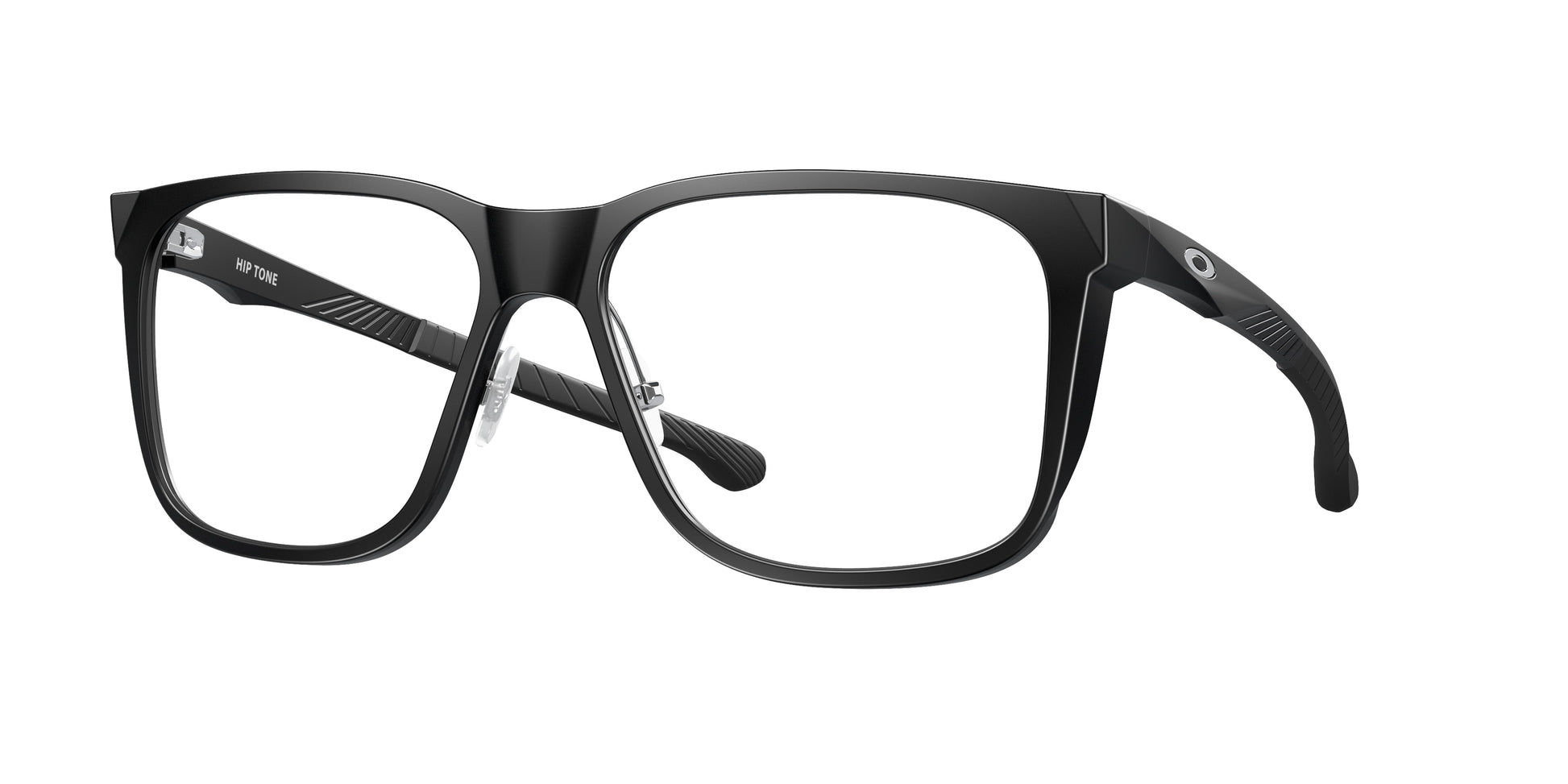 Oakley Optical HIP TONE OX8182 Square Eyeglasses  818201-Satin Black 60-155-16 - Color Map Black