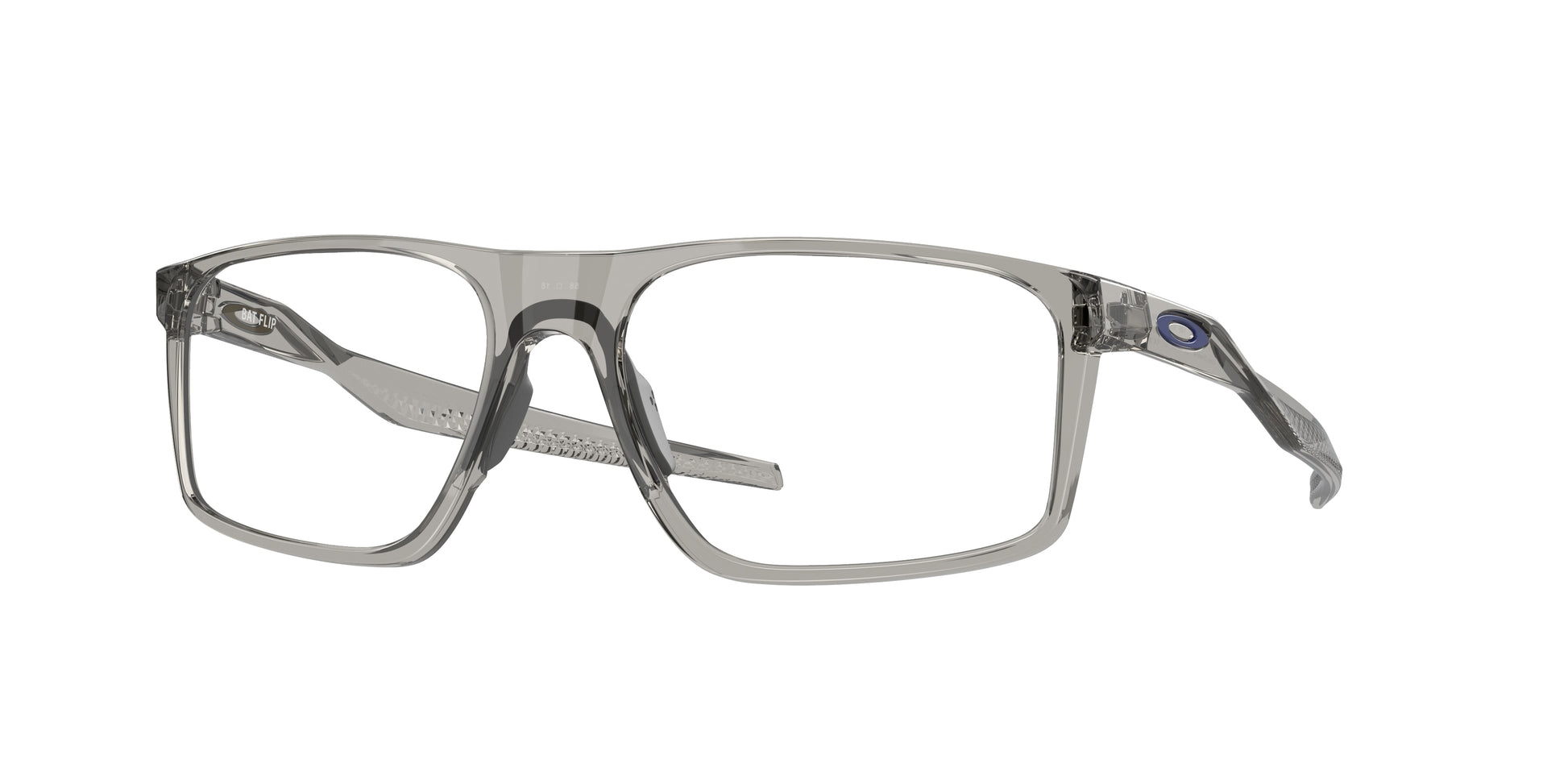 Oakley Optical BAT FLIP OX8183 Rectangle Eyeglasses  818302-Grey Shadow 58-148-18 - Color Map Grey