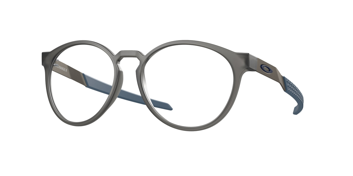Oakley Optical EXCHANGE R OX8184 Round Eyeglasses  818402-Satin Grey Smoke 55-135-16 - Color Map Grey