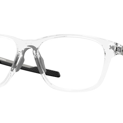 Oakley Optical CEREBRAL OX8187 Rectangle Eyeglasses  818703-Polished Clear 57-130-18 - Color Map Transparent