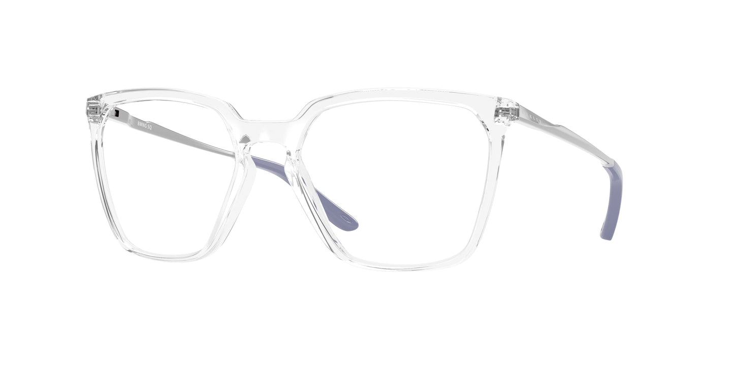 Oakley Optical BMNG SQ OX8189 Square Eyeglasses  818903-Polished Clear 55-141-18 - Color Map Transparent