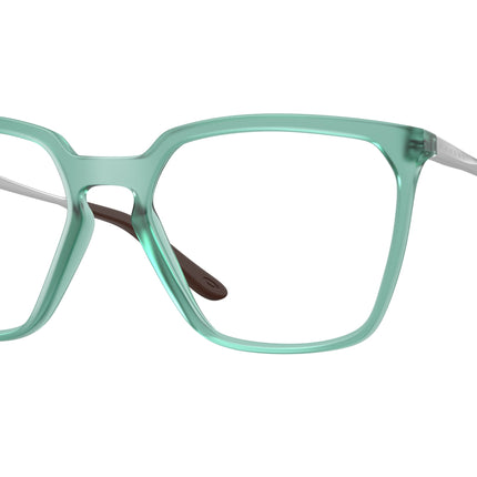Oakley Optical BMNG SQ OX8189 Square Eyeglasses  818905-Matte Translucent Pacific 55-141-18 - Color Map Green