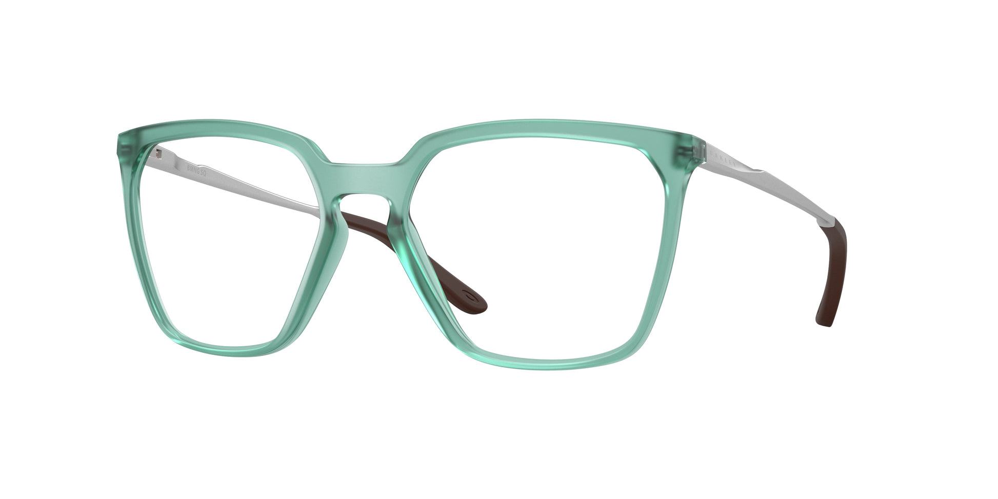 Oakley Optical BMNG SQ OX8189 Square Eyeglasses  818905-Matte Translucent Pacific 55-141-18 - Color Map Green