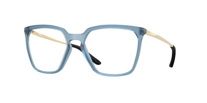 Oakley Optical BMNG SQ OX8189 Square Eyeglasses  818907-Matte Transparent Abyss 55-141-18 - Color Map Blue