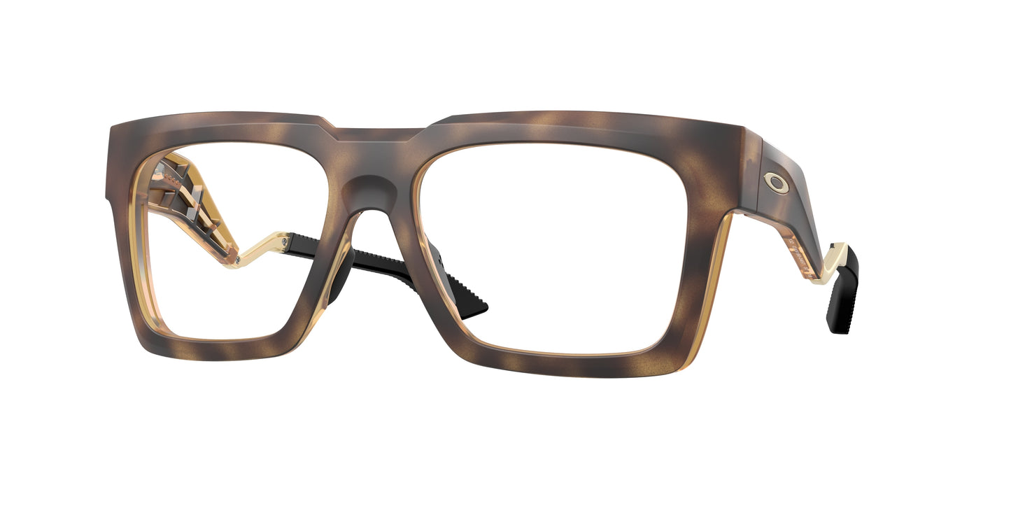 Oakley Optical ENIGMA INK OX8190 Square Eyeglasses  819004-Satin Brown Tortoise 57-132-18 - Color Map Brown