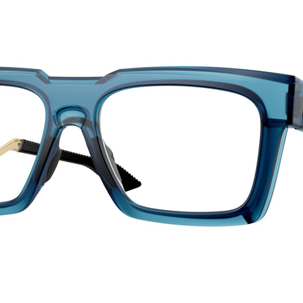 Oakley Optical ENIGMA INK OX8190 Square Eyeglasses  819007-Matte Transparent Abyss 57-132-18 - Color Map Blue