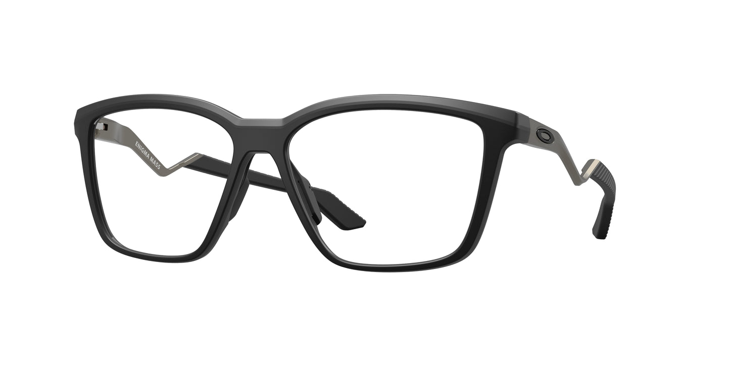 Oakley Optical ENIGMA MASS OX8191 Square Eyeglasses  819101-Satin Black 57-141-15 - Color Map Black