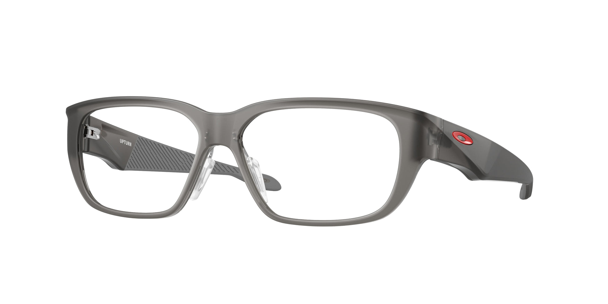 Oakley Optical UPTURN OX8192D Rectangle Eyeglasses  819202-Satin Grey Smoke 56-136-14 - Color Map Grey