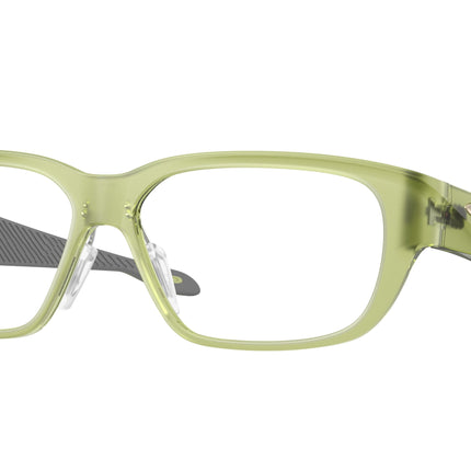 Oakley Optical UPTURN OX8192D Rectangle Eyeglasses  819203-Matte Transparent Fern 56-136-14 - Color Map Green