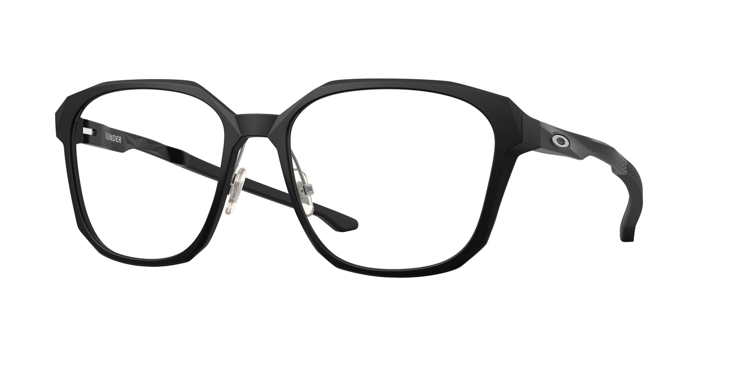 Oakley Optical SLENDER OX8193 Square Eyeglasses  819301-Satin Black 59-146-18 - Color Map Black