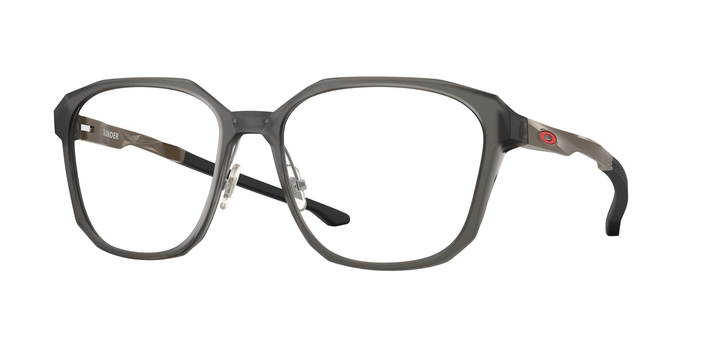 Oakley Optical SLENDER OX8193 Square Eyeglasses  819302-Satin Grey Smoke 59-146-18 - Color Map Grey