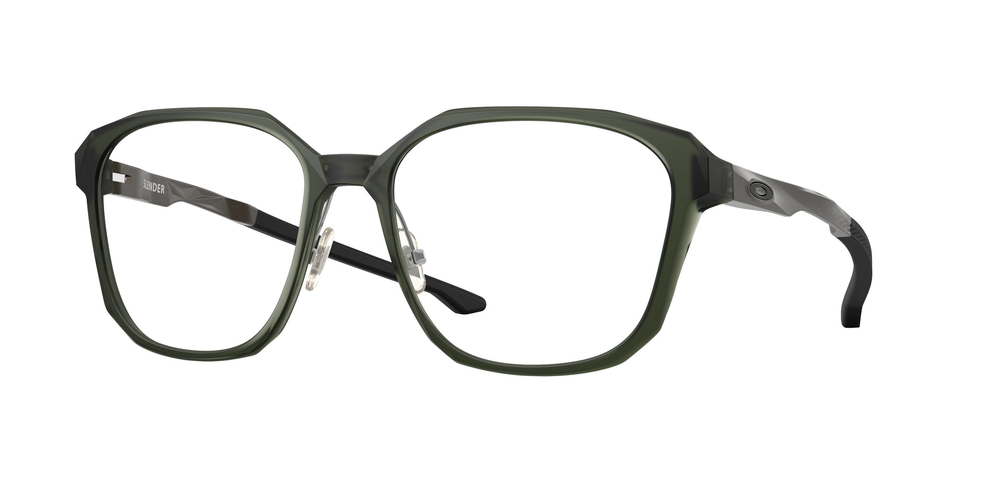 Oakley Optical SLENDER OX8193 Square Eyeglasses  819304-Matte Olive Ink 59-146-18 - Color Map Green