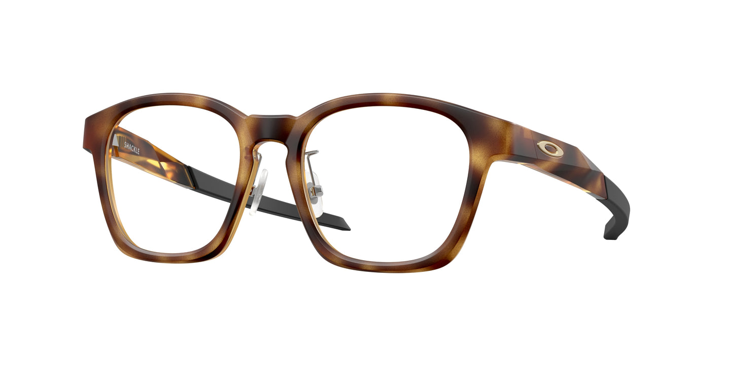 Oakley Optical SHACKLE OX8197D Square Eyeglasses  819704-Matte Brown Tortoise 50-137-18 - Color Map Brown