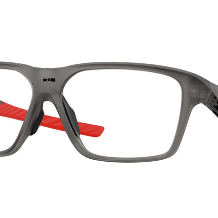 Oakley Optical VERSAFUSE SQ OX8201 Rectangle Eyeglasses  820102-Satin Grey Smoke 58-142-13 - Color Map Grey
