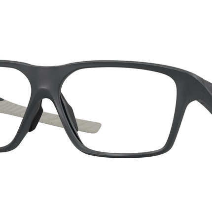 Oakley Optical VERSAFUSE SQ OX8201 Rectangle Eyeglasses  820104-Matte Carbon 58-142-13 - Color Map Grey