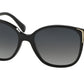Prada CONCEPTUAL PR01OS Square Sunglasses  1AB5W1-Black 55-140-17 - Color Map Black