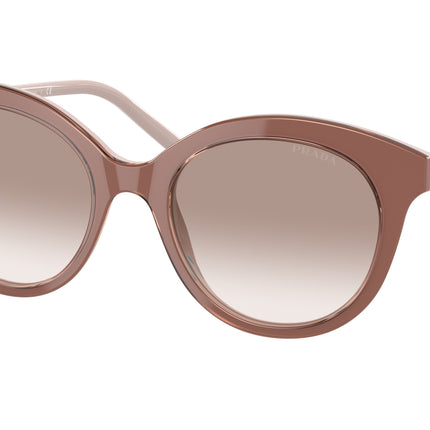 Prada PR02YS Round Sunglasses  01Y1L0-Alabaster/Crystal 51-140-19 - Color Map Blue