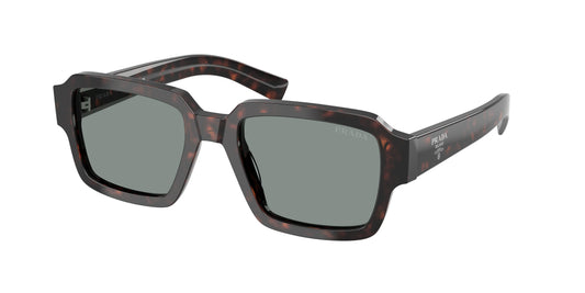 Prada PR02ZSF Square Sunglasses  17N20N-Root Tortoise 54-140-19 - Color Map Tortoise