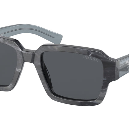 Prada PR02ZS Square Sunglasses  13F07T-Graphite Stone 52-140-20 - Color Map Grey