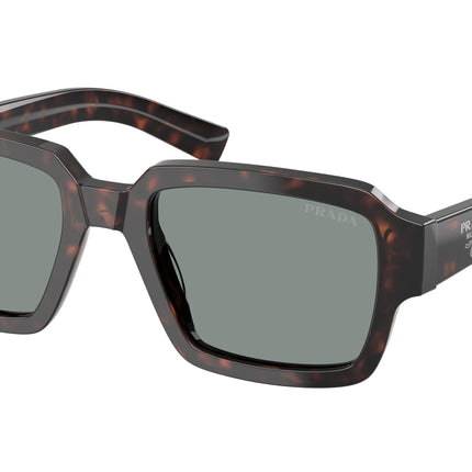 Prada PR02ZS Square Sunglasses  17N20N-Root Tortoise 52-140-20 - Color Map Tortoise