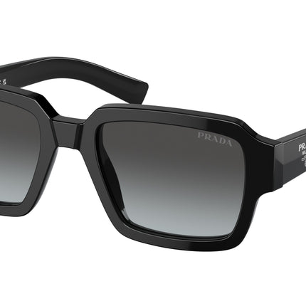 Prada PR02ZS Square Sunglasses  1AB06T-Black 52-140-20 - Color Map Black