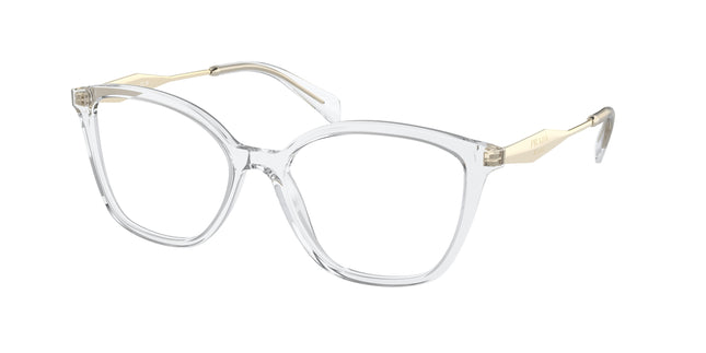 Prada PR02ZV Butterfly Eyeglasses  2AZ1O1-Crystal 52-140-17 - Color Map Transparent