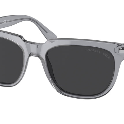 Prada PR04YS Pillow Sunglasses  08U08G-Transparent Grey 56-150-19 - Color Map Grey