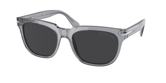 Prada PR04YS Pillow Sunglasses  08U08G-Transparent Grey 56-150-19 - Color Map Grey