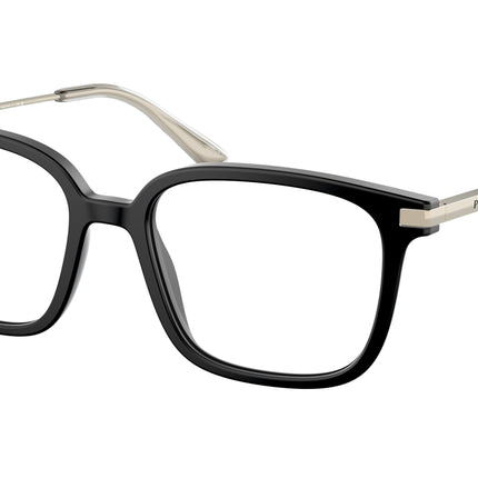 Prada PR04ZV Pillow Eyeglasses  1BO1O1-Matte Black 52-145-18 - Color Map Black