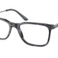 Prada PR05ZV Rectangle Eyeglasses  13F1O1-Graphite Stone 55-140-18 - Color Map Grey