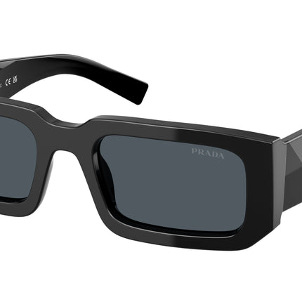 Prada PR06YS Rectangle Sunglasses  16K2K1-Black 53-145-21 - Color Map Black