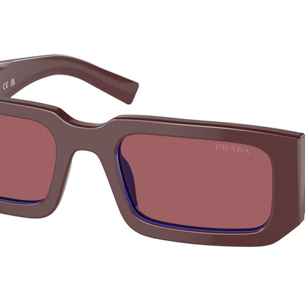 Prada PR06YS Rectangle Sunglasses  16M08S-Etruscan/Blue 53-145-21 - Color Map Red