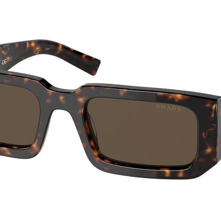 Prada PR06YS Rectangle Sunglasses  2AU8C1-Tortoise 53-145-21 - Color Map Tortoise