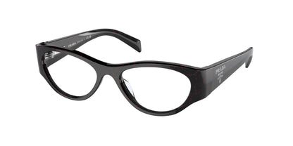 Prada PR06ZV Butterfly Eyeglasses  11F1O1-Etruscan Black Marble 50-130-17 - Color Map Black