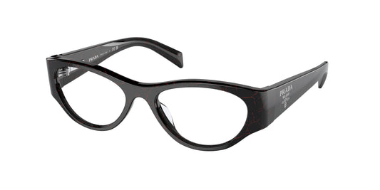 Prada PR06ZV Butterfly Eyeglasses  11F1O1-Etruscan Black Marble 50-130-17 - Color Map Black