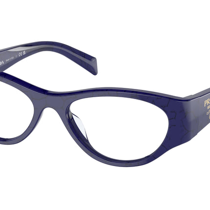 Prada PR06ZV Butterfly Eyeglasses  18D1O1-Baltic Marble 52-130-17 - Color Map Blue