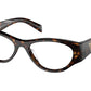 Prada PR06ZV Butterfly Eyeglasses  2AU1O1-Tortoise 52-130-17 - Color Map Tortoise