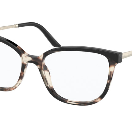 Prada PR07WV Cat Eye Eyeglasses  3981O1-Tortoise Talc/Black 54-140-17 - Color Map Tortoise