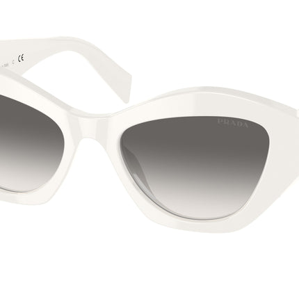 Prada PR07YSF Irregular Sunglasses  142130-White 55-145-18 - Color Map White
