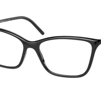 Prada PR08WV Cat Eye Eyeglasses  1AB1O1-Black 55-140-16 - Color Map Black