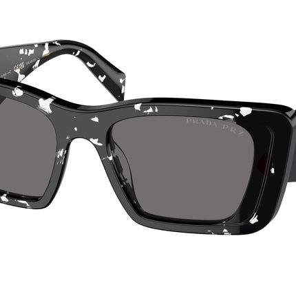 Prada PR08YS Butterfly Sunglasses  15S5Z1-Black Crystal Tortoise 51-145-18 - Color Map Black