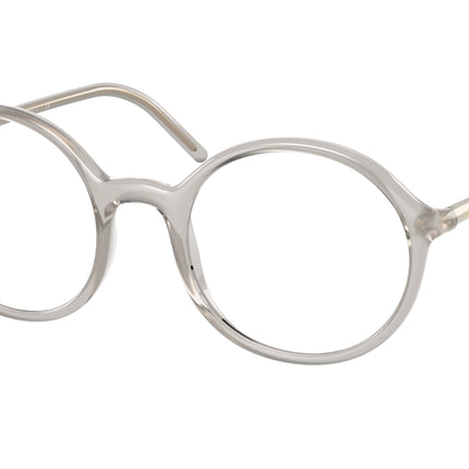 Prada PR09WV Round Eyeglasses  TWH1O1-Opal Grey 50-140-20 - Color Map Grey