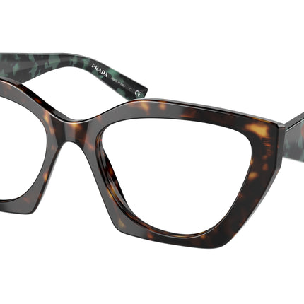 Prada PR09YV Irregular Eyeglasses  2AU1O1-Tortoise 54-140-18 - Color Map Tortoise